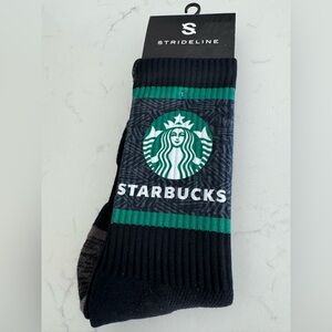Starbucks Black and Green Casual Socks with Logo